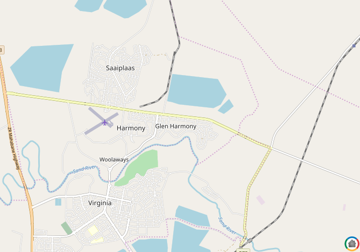 Map location of Harmony 